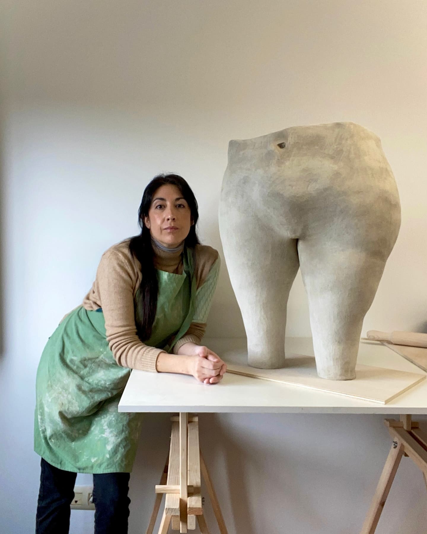 Miriam trabajando